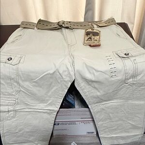 Iron Co. Men's Beige Cargo Pants